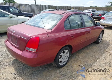 2003 Hyundai Elantra Gls/Gt из США, поврежденный, VIN KMHDN45D43U647287